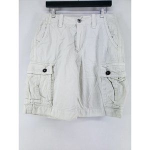 American Eagle Classic Cargo Shorts Men's Size 32 White